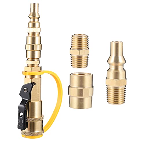 ROMISBABA 1Satz Propanadapter für Gasventile Nützliches Zubehör für Grill und Camping Schnelle Verbindung für Propanschläuche Robust und Sicher mit Praktischem von ROMISBABA