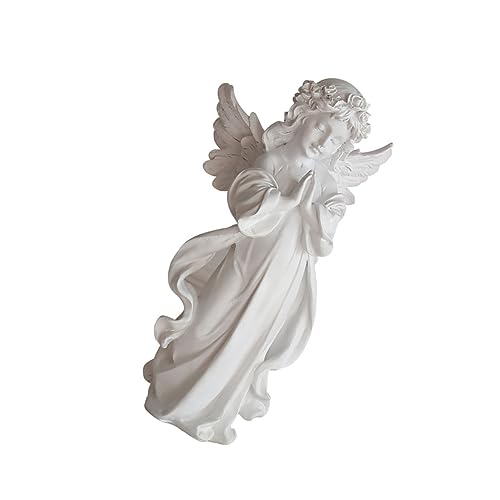 ROMISBABA 1stück Stilvolle Gebetsengel Dekofigur Für Schreibtisch Resin Mädchen Statue Mit Liebevollem Engel Design Für Freunde Und Familie Langlebig Und Charmant von ROMISBABA