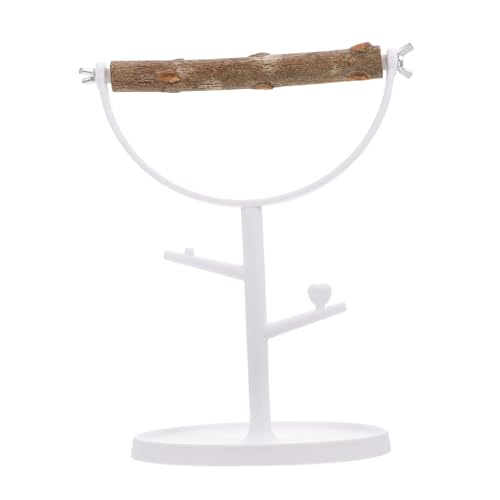ROMISBABA 1Stück Vogel Trainingsstand aus Holz mit Kunststoff Rack für Papageien und Wellensittiche Stabiler Desktop Trainingsrahmen für Kauspielzeug und Vogelkäfigzubehör ROMISBABA 1Stück Vogel Trainingsstand aus Holz mit Kunststoff Rack für Papageien und Wellensittiche Stabiler Desktop Trainingsrahmen für Kauspielzeug und Vogelkäfigzubehör von ROMISBABA