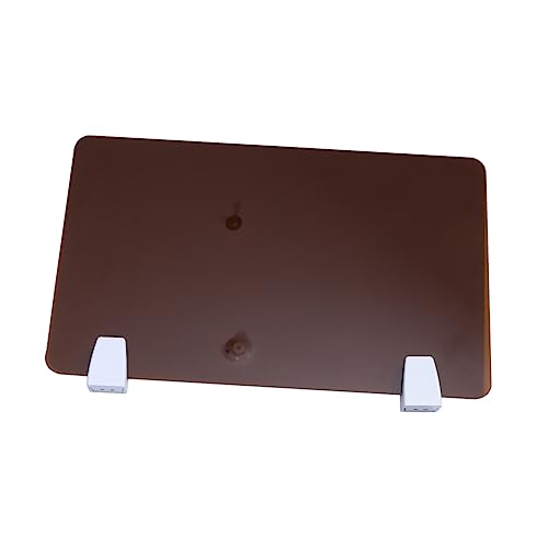 ROMISBABA Acryl Schreibtisch Trennwand 50cmx30cm Tawny Desktop Schallwand Sichtschutz Einfach Installieren Test Schallwand von ROMISBABA