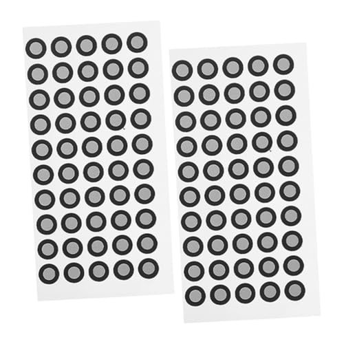 ROMISBABA 2 Blätter Scanner Reflektierende Marker Punkte Hochreflektierende Dicke Marker für Präzises Scannen Kompatibel mit Architektur Ingenieurwesen Design Anwendungen von ROMISBABA