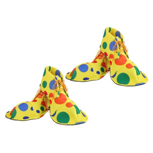 ROMISBABA 2 Paare Clown Schuhüberzüge Lustig Leicht Halloween Cosplay Zubehör Unisex Für Party Bühne Karneval Erwachsene von ROMISBABA