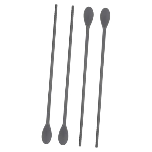 ROMISBABA 2 Paare Silikon Rührstäbchen mit Löffel und Stäbchenfunktion Langlebige Küchenutensilien für Desserts Getränke und Kuchen Hitzebeständig Rostfrei Multifunktional Wiederverwendbar ROMISBABA 2 Paare Silikon Rührstäbchen mit Löffel und Stäbchenfunktion Langlebige Küchenutensilien für Desserts Getränke und Kuchen Hitzebeständig Rostfrei Multifunktional Wiederverwendbar von ROMISBABA