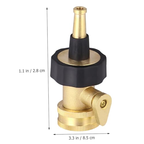ROMISBABA 2 STÜCK Teiliges Gartensprühdüsen Set mit Absperrventil Hoher Wasserdruck Einfache Schraubverbindung Lange Sprühweite für Gartenschlauch und effizientes Pflanzenbewässern von ROMISBABA
