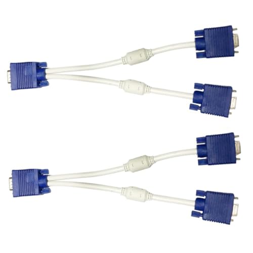 ROMISBABA 2 STÜCK Vga Splitter Kabel Male zu Dual Female Adapter für Monitor Display Duplizierung Stabile Videoübertragung Einfache Installation ROMISBABA 2 STÜCK Vga Splitter Kabel Male zu Dual Female Adapter für Monitor Display Duplizierung Stabile Videoübertragung Einfache Installation von ROMISBABA