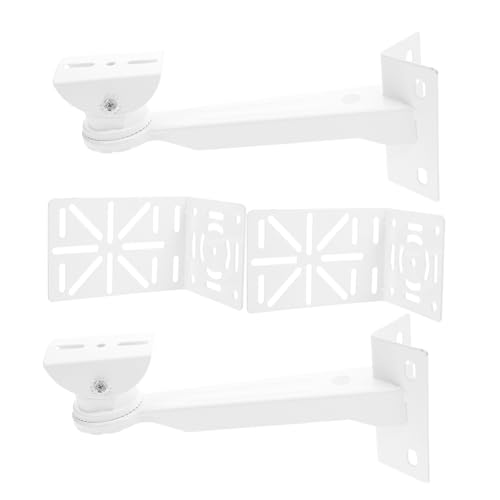 ROMISBABA 2 Sätze Edelstahl Überwachungskamera Wandhalterung Eckmontage mit Verstellbarem Halter und Verlängerungsstange für Flexible Kamerapositionierung und Stabile Befestigung von ROMISBABA