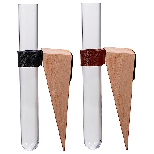 ROMISBABA 2 Sätze Wand Pflanzenhalter Hydroponik Vase mit Hängenden Vermehrungsröhrchen für Zimmerpflanzen Deko und Luftpflanzen Kunststoff Propagation Station für Büro und Zuhause von ROMISBABA