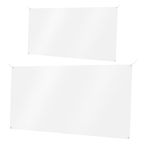 ROMISBABA 2 Sätze Zwei Sets Weiße Polyester Banner Leere Fahnen mit Aufhängeseilen für DIY Dekorationen für und Außenveranstaltungen ROMISBABA 2 Sätze Zwei Sets Weiße Polyester Banner Leere Fahnen mit Aufhängeseilen für DIY Dekorationen für und Außenveranstaltungen von ROMISBABA