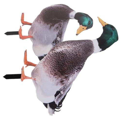 ROMISBABA 2 Stück Acryl Enten Gartenfiguren Dekorative Skulpturen für Außenbereich Wetterbeständig Lebensechte Rasenornamente für Terrasse ROMISBABA 2 Stück Acryl Enten Gartenfiguren Dekorative Skulpturen für Außenbereich Wetterbeständig Lebensechte Rasenornamente für Terrasse von ROMISBABA