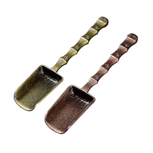 ROMISBABA 2 Stück Alloy Teelöffel set mit Ergonomischem Griff und Gestrickter Oberfläche Klassisches Design zum Portionieren von Losen Teeblättern bei Teezeremonien und Teepartys ROMISBABA 2 Stück Alloy Teelöffel set mit Ergonomischem Griff und Gestrickter Oberfläche Klassisches Design zum Portionieren von Losen Teeblättern bei Teezeremonien und Teepartys von ROMISBABA