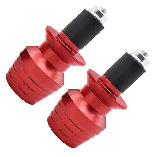ROMISBABA 2 Stück Aluminium Motorrad Lenkerendkappen Rot Vibrationsgewicht Lenkergriff Balance Endstücke für Elektromotorrad Roller Kompakter Rundplug Schutz und Stil ROMISBABA 2 Stück Aluminium Motorrad Lenkerendkappen Rot Vibrationsgewicht Lenkergriff Balance Endstücke für Elektromotorrad Roller Kompakter Rundplug Schutz und Stil von ROMISBABA