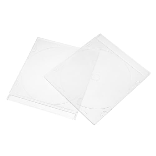 ROMISBABA 2stücke Transparente Cd-aufbewahrungsboxen Aus Leicht Und Kompakt Für DVDs Und Spiele Reise Und Lagerlösung von ROMISBABA