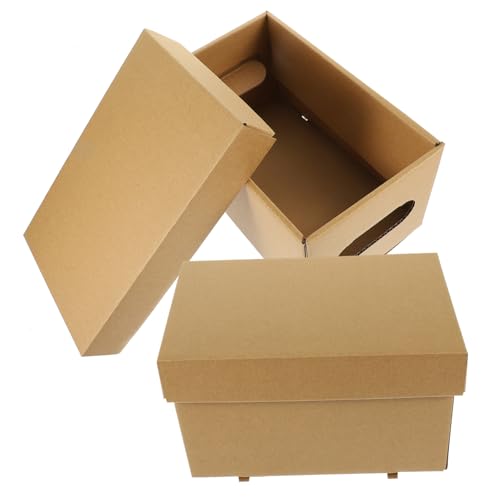 ROMISBABA 2 Stück Aufbewahrungsbox aus Papier mit Deckel Vielseitiger Dokumenten und Aktenbehälter Leichter Organizer für Büro und Kleinteile Stabiler Karton ROMISBABA 2 Stück Aufbewahrungsbox aus Papier mit Deckel Vielseitiger Dokumenten und Aktenbehälter Leichter Organizer für Büro und Kleinteile Stabiler Karton von ROMISBABA