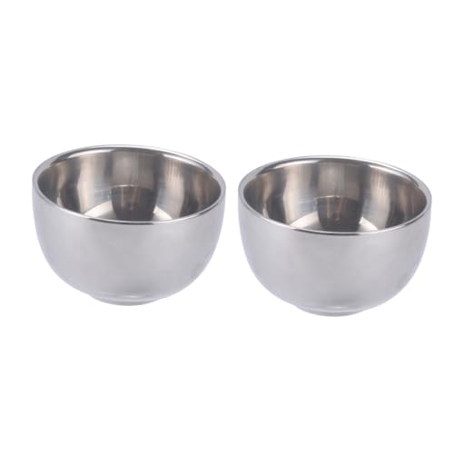 ROMISBABA 2 Stück Doppelwandige Edelstahl Trinkbecher Thermobecher Isoliert Leicht Outdoor Reisebecher für Milchtee Kaffee Saft Bpa frei Bruchsicher Kompakt von ROMISBABA