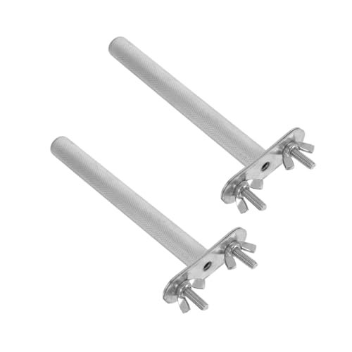 ROMISBABA 2 Stück Edelstahl Vogelsitzstangen mit Rauer Oberfläche zum Krallen und Schnabelschleifen Robustes Papageien Übungsbrett für Sittiche Nymphensittiche Graupapageien Lang ROMISBABA 2 Stück Edelstahl Vogelsitzstangen mit Rauer Oberfläche zum Krallen und Schnabelschleifen Robustes Papageien Übungsbrett für Sittiche Nymphensittiche Graupapageien Lang von ROMISBABA