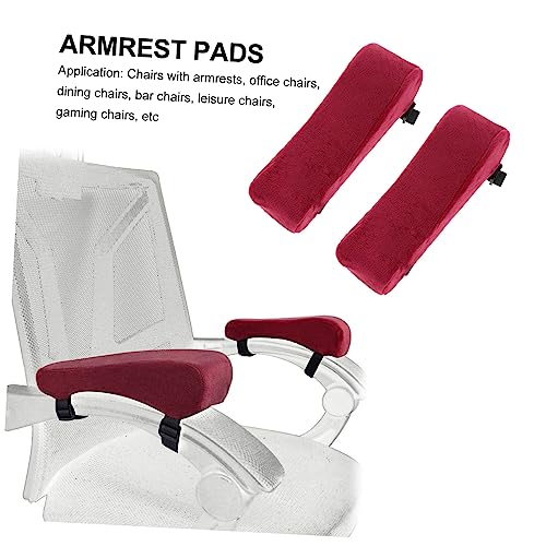 ROMISBABA 2 Stück Ergonomische Armlehnenpolster aus Memory Schaum Druckentlastendes Ellenbogenkissen für Bürostuhl und Sofa Weiche Armstütze zur Schmerzlinderung und Haltungskorrektur von ROMISBABA
