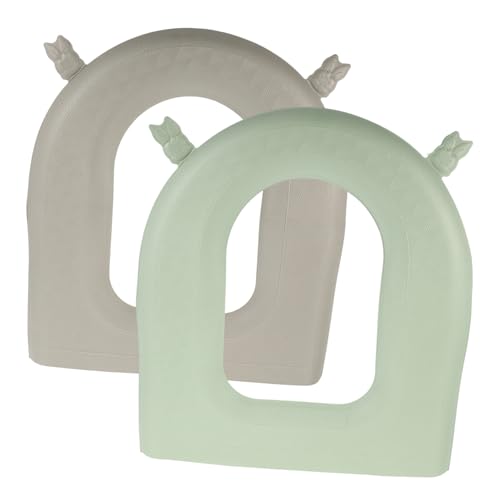 ROMISBABA 2 Stück Eva Toilettensitzauflage Waschbare Dicke Wc Matte mit Rutschfester Klebefläche Weicher Hautfreundlicher Sitzbezug für Ovale und Runde Toiletten Thermoisolierend ROMISBABA 2 Stück Eva Toilettensitzauflage Waschbare Dicke Wc Matte mit Rutschfester Klebefläche Weicher Hautfreundlicher Sitzbezug für Ovale und Runde Toiletten Thermoisolierend von ROMISBABA