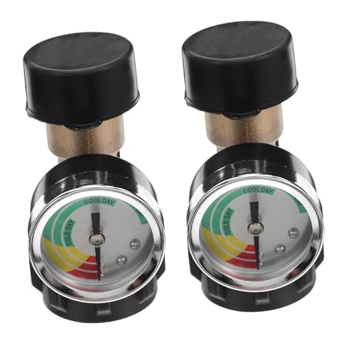 ROMISBABA 2 Stück Gasflaschen-adapter mit Manometer Messing Anschluss Universeller Druckanzeiger für Camper Wohnmobil Gasgrill Feuerstelle Sicheres Gasflaschen-monitoring ROMISBABA 2 Stück Gasflaschen-adapter mit Manometer Messing Anschluss Universeller Druckanzeiger für Camper Wohnmobil Gasgrill Feuerstelle Sicheres Gasflaschen-monitoring von ROMISBABA