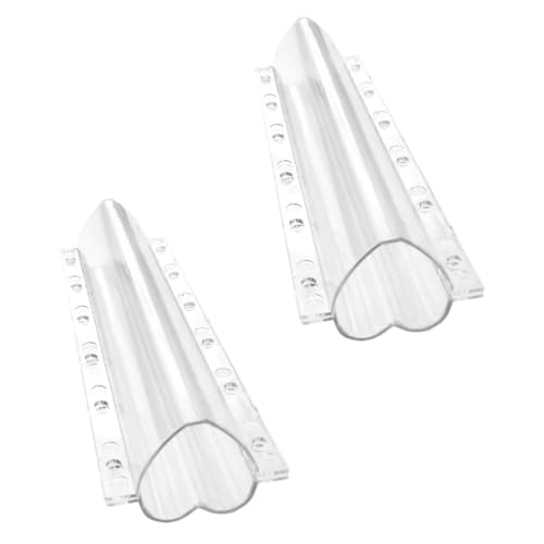 ROMISBABA 2 Stück Herzförmige Frucht und Gemüsewachstumsform aus Transparentem Langlebigem PC Material Druckbeständig für Gurken Melonen Ab Einfache Schraubmontage zum Formen und Beobachten von ROMISBABA