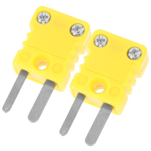 ROMISBABA 2 Stück K Thermoelement Stecker Adapter Robuste Kunststoffverbindung für Thermoelemente zum Ersetzen und Reparieren von Thermokopplungen ROMISBABA 2 Stück K Thermoelement Stecker Adapter Robuste Kunststoffverbindung für Thermoelemente zum Ersetzen und Reparieren von Thermokopplungen von ROMISBABA