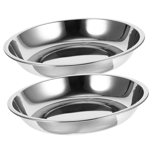 ROMISBABA Haustierbedarf 2pcs Katzennapf-Set Edelstahl Hundenapf Kätzchen Wassernapf Für Welpenfutter von ROMISBABA
