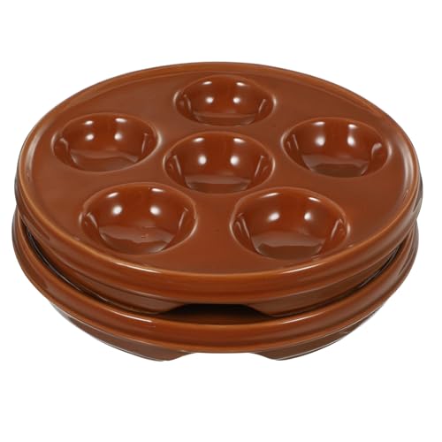 ROMISBABA 2 Stück Keramik Escargot Teller Runde Schnecken Backform Ofenfeste Schneckenplatte aus Hochwertiger Keramik Ergonomisch Langlebig für Meeresfrüchte und Schneckengerichte ROMISBABA 2 Stück Keramik Escargot Teller Runde Schnecken Backform Ofenfeste Schneckenplatte aus Hochwertiger Keramik Ergonomisch Langlebig für Meeresfrüchte und Schneckengerichte von ROMISBABA