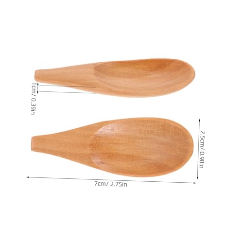 ROMISBABA 2 Stück Kleine Holzlöffel für Küche und Tee Handpoliert mit Angenehmem Griff Vielseitig Verwendbar zum Dosieren von Milchpulver Gewürzen Kaffee und Maskenpaste Robust und Kompakt ROMISBABA 2 Stück Kleine Holzlöffel für Küche und Tee Handpoliert mit Angenehmem Griff Vielseitig Verwendbar zum Dosieren von Milchpulver Gewürzen Kaffee und Maskenpaste Robust und Kompakt von ROMISBABA