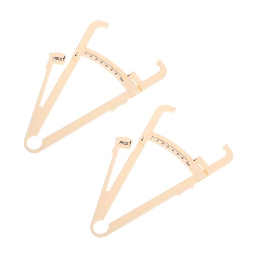 ROMISBABA 2 Stück Körperfettmessschieber Präzise Hautfaltenmessung Kompakt für Männer Frauen Einfache Anwendung Körperfett Caliper Maßstab in Beige ROMISBABA 2 Stück Körperfettmessschieber Präzise Hautfaltenmessung Kompakt für Männer Frauen Einfache Anwendung Körperfett Caliper Maßstab in Beige von ROMISBABA