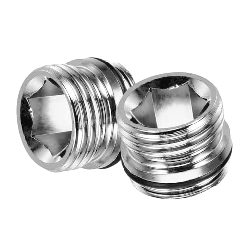 ROMISBABA 2 Stück Küchenarmatur Adapter Pack Robuste Kupferanschlüsse für Wasserfilter Gartenschlauch und Spülbecken Vielseitig Einsetzbar und Lecksicher Flexibel für Verschiedene Armaturen von ROMISBABA