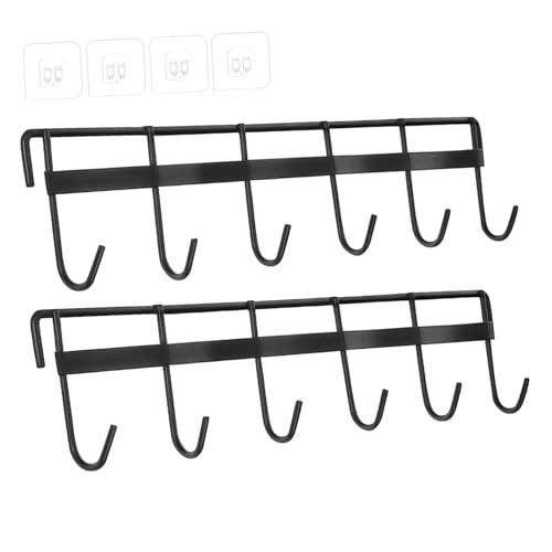 ROMISBABA 2 Stück Küchenhaken Selbstklebend ohne Bohren Utensilienhalter Wandmontage Küchenorganizer Platzsparend für Kochutensilien und Kleine Töpfe ROMISBABA 2 Stück Küchenhaken Selbstklebend ohne Bohren Utensilienhalter Wandmontage Küchenorganizer Platzsparend für Kochutensilien und Kleine Töpfe von ROMISBABA