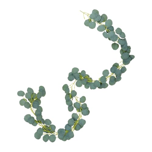 ROMISBABA 2 Stück Künstliche Eukalyptus Girlande Hängende Grüne Deko Reben für Wand Tischläufer Schlafzimmer Wohnzimmer Hochzeit Shower Party von ROMISBABA