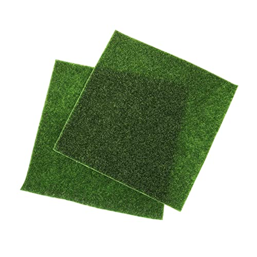 ROMISBABA 2 Stück Künstliche Gartenrasenmatten PVC Realistische Moosoptik DIY Miniatur Garten Dekoration Flache Rückseite für Landschaften und Bastelprojekte ROMISBABA 2 Stück Künstliche Gartenrasenmatten PVC Realistische Moosoptik DIY Miniatur Garten Dekoration Flache Rückseite für Landschaften und Bastelprojekte von ROMISBABA