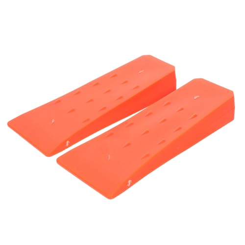 ROMISBABA 2 Stück Kunststoff Fällkeile mit Spike Funktion Leichte Baumfällkeile für Sicheres Fällen und Ausrichten von Bäumen Stabiles Lumbering Tool für Kettensägen und Forstarbeiten von ROMISBABA