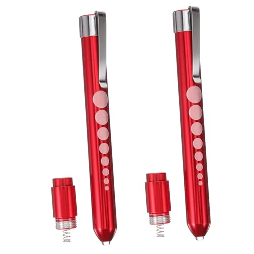 ROMISBABA 2 Stück LED Penlight Medizinische Taschenlampe für Pflegekräfte Kompakt mit für Diagnostik Ohr Nasen Hals Tragbar Rotes und Weißes Licht Praktische Stiftlampe ROMISBABA 2 Stück LED Penlight Medizinische Taschenlampe für Pflegekräfte Kompakt mit für Diagnostik Ohr Nasen Hals Tragbar Rotes und Weißes Licht Praktische Stiftlampe von ROMISBABA