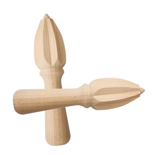 ROMISBABA 2 Stück Manueller Zitronenpresse aus Robustem Holz Tropffreies Design Effiziente Saftgewinnung Einfach zu Reinigen für Zitronen Orangen und Limetten Handlicher Obstentsafter ROMISBABA 2 Stück Manueller Zitronenpresse aus Robustem Holz Tropffreies Design Effiziente Saftgewinnung Einfach zu Reinigen für Zitronen Orangen und Limetten Handlicher Obstentsafter von ROMISBABA