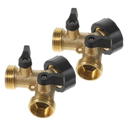 ROMISBABA 2 Stück Messing Gartenschlauch Verteiler Y Adapter Robuster Messinganschluss Schneller und Dichter Anschluss Geeignet für Gartenwasserhähne und Langlebig Einfache Installation ROMISBABA 2 Stück Messing Gartenschlauch Verteiler Y Adapter Robuster Messinganschluss Schneller und Dichter Anschluss Geeignet für Gartenwasserhähne und Langlebig Einfache Installation von ROMISBABA