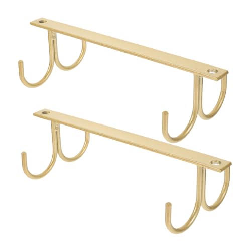 ROMISBABA 2 Stück Mug Rack Haken Becherhalter zum Aufhängen unter Küchenschrank Vielseitiger und Eleganter Tassen Organizer für Küche Büro und Wohnzimmer von ROMISBABA