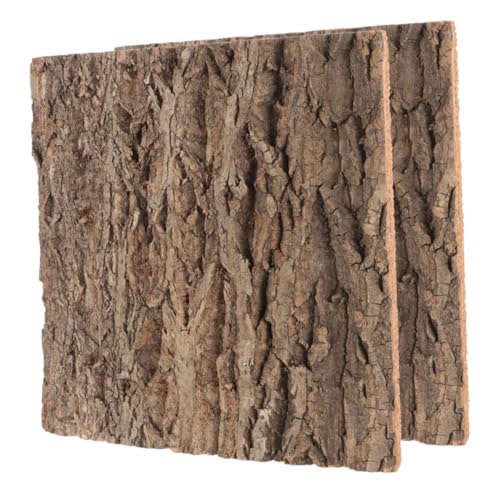 ROMISBABA 2stücke Korkrindenplatten Naturbelassen Für Terrarien Und Aquarien Grüne Pflanzenwandpaneel Aus Baumrinde Als Hintergrund Für Reptilien Und Tiere von ROMISBABA