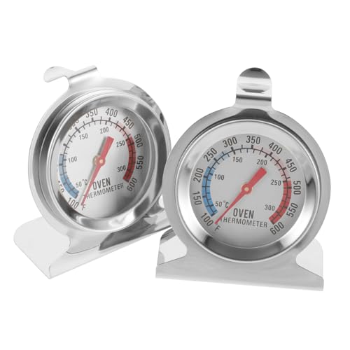 ROMISBABA 2 Stück Ofen und Grillthermometer aus mit Großem und Dualer Hitzebeständig für Backen Grillen Küchen Temperaturmessung Teiliges von ROMISBABA