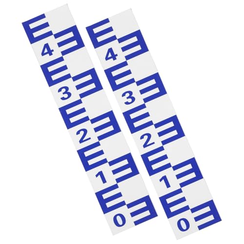 ROMISBABA 2 Stück Reflektierender Selbstklebender Wasserstandsanzeiger aus Aluminium Korrosionsbeständig Langlebig für Schwimmbecken Zisterne Keller Badezimmer von ROMISBABA