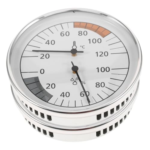 ROMISBABA 2 Stück Saunatemperatur- Und Feuchtigkeitsmesser Sauna-temperaturmesser-Hygrometer Sauna -Hygrometer -temperaturmonitor Weiß Rostfreier ROMISBABA 2 Stück Saunatemperatur- Und Feuchtigkeitsmesser Sauna-temperaturmesser-Hygrometer Sauna -Hygrometer -temperaturmonitor Weiß Rostfreier von ROMISBABA