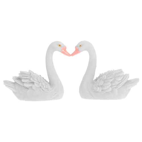 ROMISBABA 2 Stück Schwäne Dekofigur aus Langlebigem Naturgetreuem Harz Wetterfest für Garten Teich Hochzeitstorte Weiße Miniatur Schwäne als Stilvolle Wohn und Gartendekoration ROMISBABA 2 Stück Schwäne Dekofigur aus Langlebigem Naturgetreuem Harz Wetterfest für Garten Teich Hochzeitstorte Weiße Miniatur Schwäne als Stilvolle Wohn und Gartendekoration von ROMISBABA