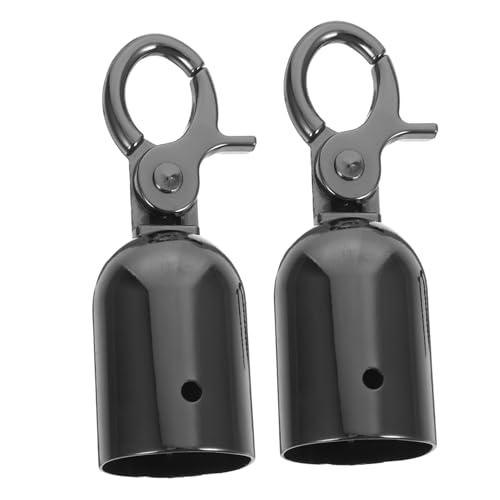 ROMISBABA 2 Stück Seilendkappen mit Karabinerhaken Heavy Duty Seilstopper für Absperrungen und Geländer Sichere Verbindung Modernes Dunkles Finish Kompatibel mit Standard Ständern ROMISBABA 2 Stück Seilendkappen mit Karabinerhaken Heavy Duty Seilstopper für Absperrungen und Geländer Sichere Verbindung Modernes Dunkles Finish Kompatibel mit Standard Ständern von ROMISBABA