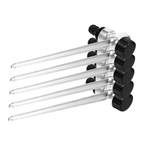 ROMISBABA 2 Stück Sprinkler Spike Halter Robuste Sprinklerbasis für Gartenbewässerung Drehbar für Blumenbeete und Gewächshäuser von ROMISBABA