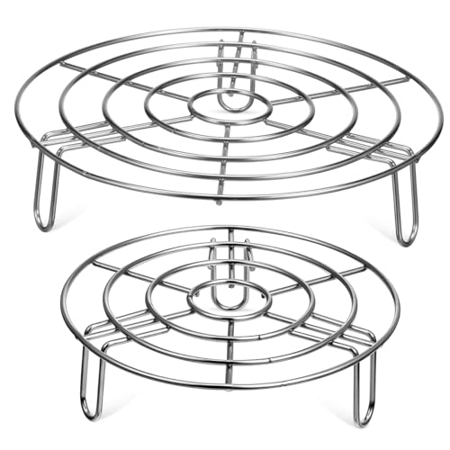 ROMISBABA 2 Stück Teiliges Dampfgarer Einsatz aus Stabile Fuß Konstruktion Runde Steamer Racks Rostfrei Vielseitig für Töpfe und Dämpfeinsätze Geeignet ROMISBABA 2 Stück Teiliges Dampfgarer Einsatz aus Stabile Fuß Konstruktion Runde Steamer Racks Rostfrei Vielseitig für Töpfe und Dämpfeinsätze Geeignet von ROMISBABA