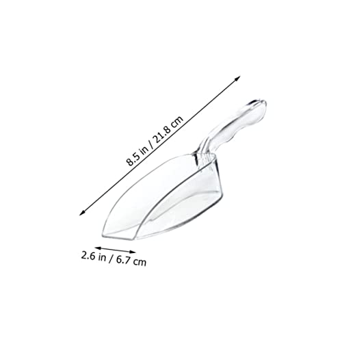 ROMISBABA 2 Stück Teiliges Dicke Acryl schaufeln Transparent Vielseitig für Mehl Eiswürfel Getreide Geeignet Praktische Küchenhelfer Langlebig Bpa frei von ROMISBABA