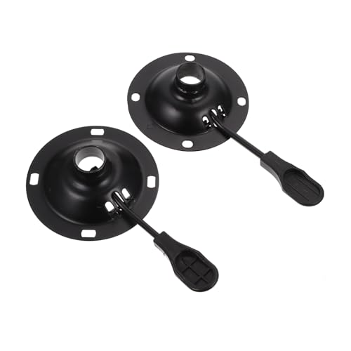 ROMISBABA 2 Stück Teiliges Drehbare Stuhl Metallhalterungen Robuste Schwarze Bürostuhl Untergestell Ersatzteile Einfache Montage zur Reparatur und Verlängerung der Lebensdauer von ROMISBABA 2 Stück Teiliges Drehbare Stuhl Metallhalterungen Robuste Schwarze Bürostuhl Untergestell Ersatzteile Einfache Montage zur Reparatur und Verlängerung der Lebensdauer von von ROMISBABA