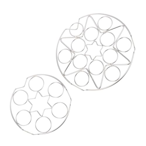 ROMISBABA 2 Stück Teiliges Edelstahl Dampfgareinsatz mit Eierhalter Hitzebeständig Vielseitig als Dämpfgestell Topfuntersetzer und Abkühlgitter für Küche und Haushalt ROMISBABA 2 Stück Teiliges Edelstahl Dampfgareinsatz mit Eierhalter Hitzebeständig Vielseitig als Dämpfgestell Topfuntersetzer und Abkühlgitter für Küche und Haushalt von ROMISBABA