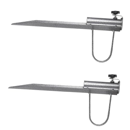 ROMISBABA 2 Stück Teiliges Outdoor Bodenanker aus Premium Robuster Sonnenschirmständer mit Stabilem Erdspieß Praktischer Schirmhalter für Strand Garten und Camping Langlebig und Einfach zu von ROMISBABA