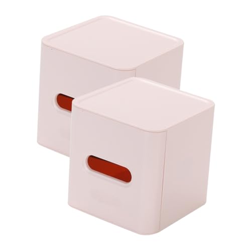 ROMISBABA 2 Stück Teiliges Quadratisches Toilettenpapierhalter aus Stabilem Kunststoff Moderne Rosa Tissue Box für Bad und Wohnzimmer Einfach zu Reinigen Platzsparend für Zwei Design ROMISBABA 2 Stück Teiliges Quadratisches Toilettenpapierhalter aus Stabilem Kunststoff Moderne Rosa Tissue Box für Bad und Wohnzimmer Einfach zu Reinigen Platzsparend für Zwei Design von ROMISBABA